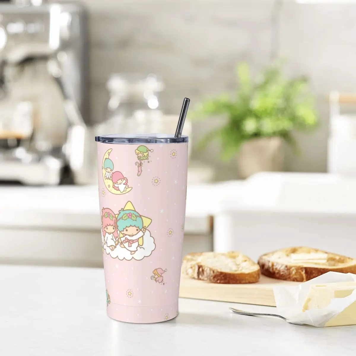 Sanrio Little Twin Stars Tumbler Stainless Steel Travel Mug Vacuum Insulated 20oz