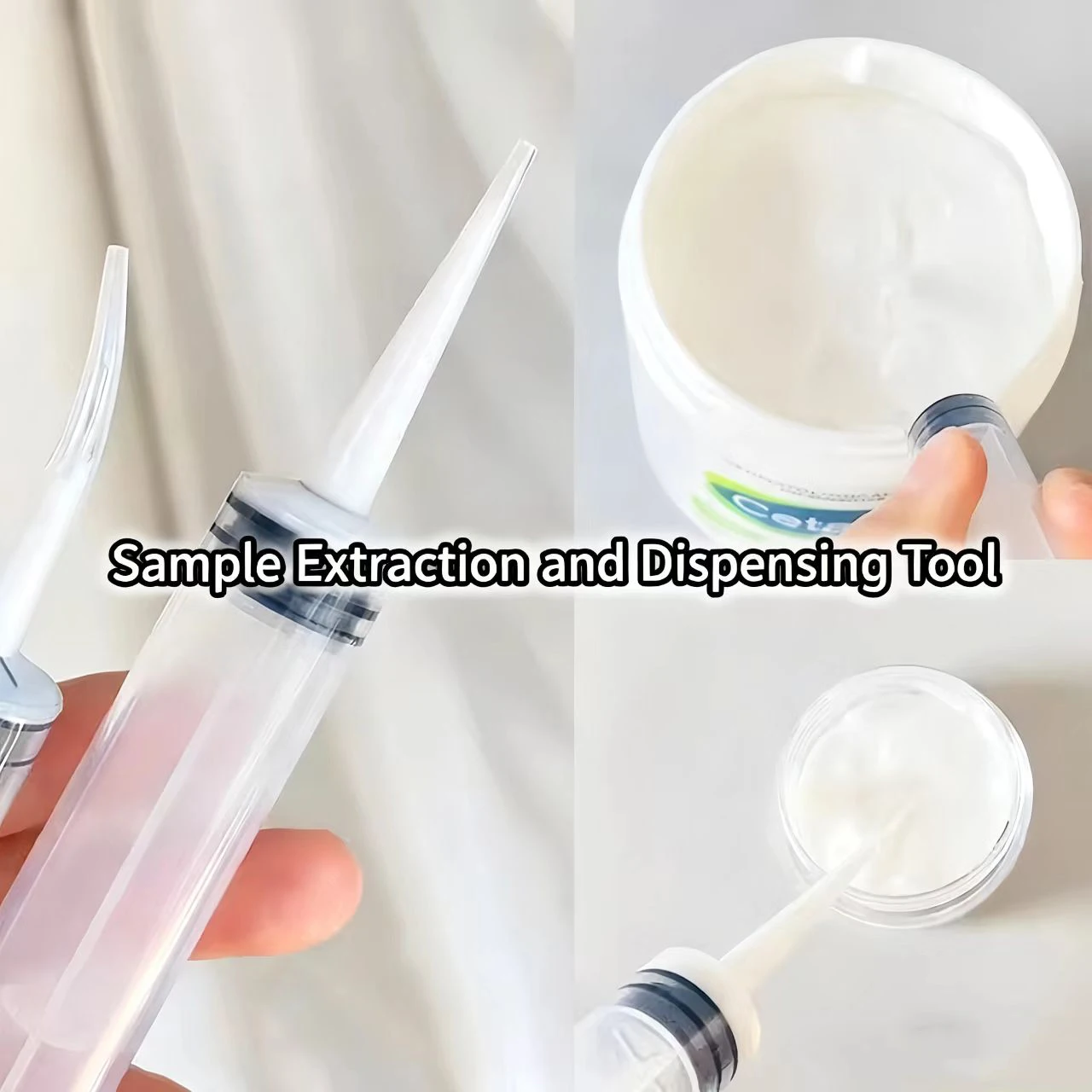 أدوات تغليف مستحضرات التجميل، حقنة مستحلب مستخلص كريم اليد، لوشن الجسم لكريم الوجه، إلخ. أدوات استخلاص العينة #2