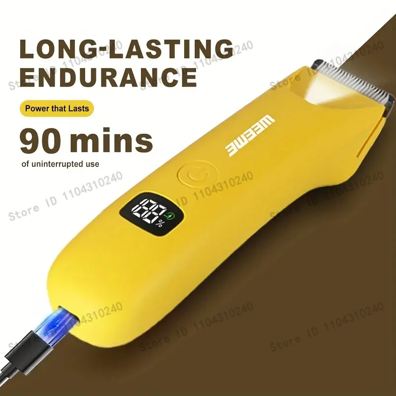 Schmerzfreie Haarentfernung, USB-Aufladung, Lithium-Akku, LCD-Display, Unisex Präzisions-LED-Bikini- und Ganzkörper-Trimmer für Glatte Ergebnisse – Detail 4