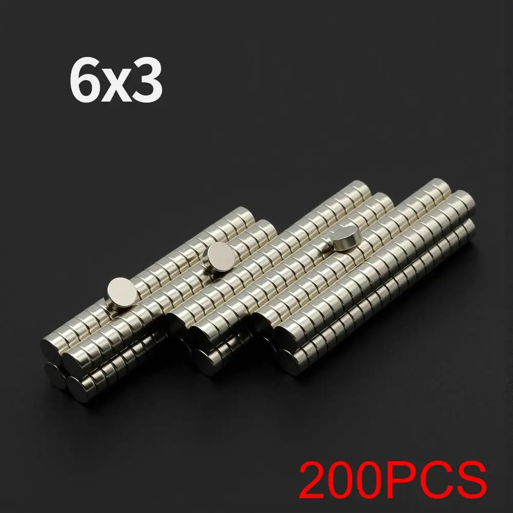 Krachtige Neodymium Magneet N35 NdfeB Permanente Magnetische imanes Ronde Super Sterke Koelkastmagneten DIY 2/4/5/6/8/10x2/3mm