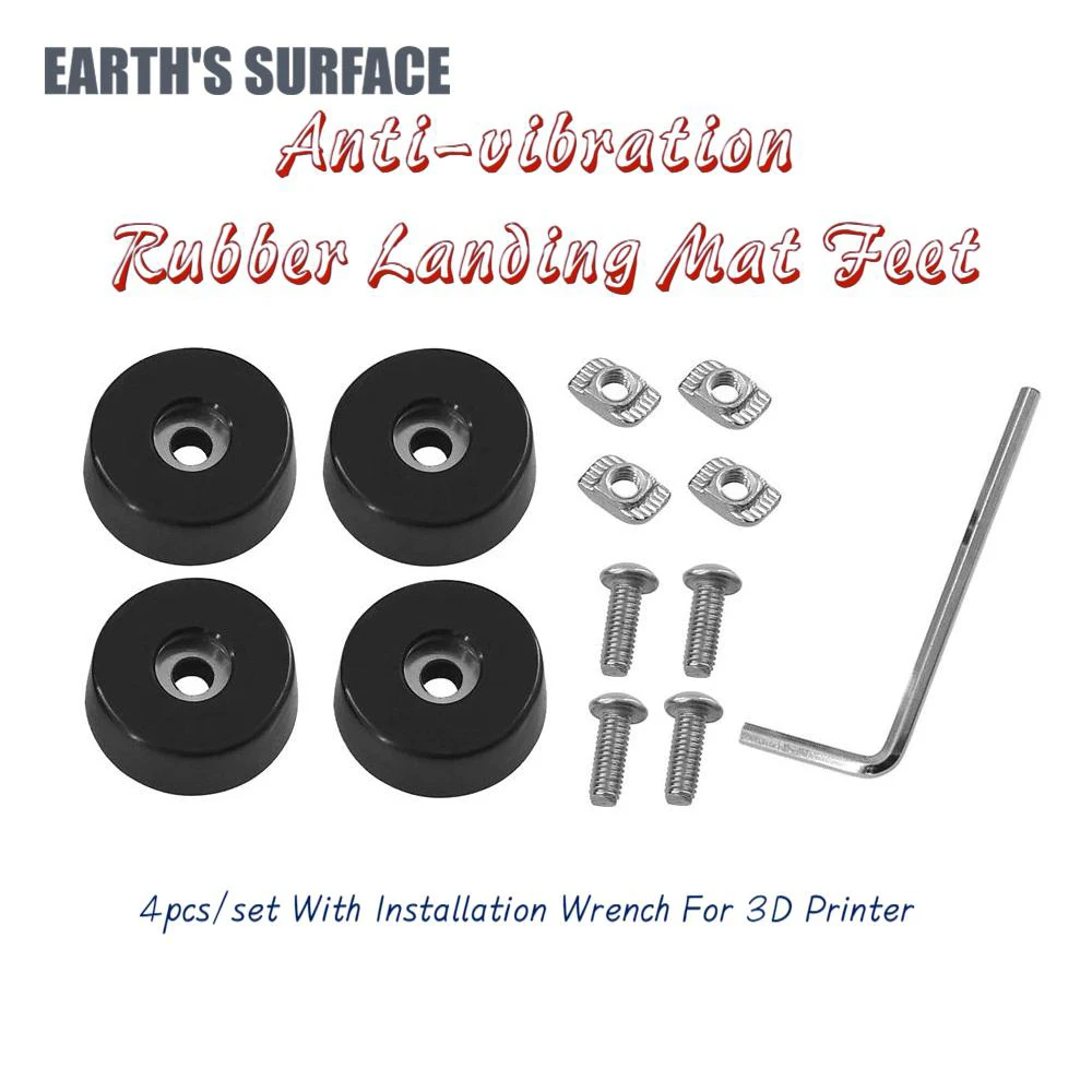 ES-3D Printer Part 1/2Set  Anti-vibration Rubber Landing Mat Feet For Lab X1 P1P Ender 3 CR10 3D Printer Antivibration Feet ﻿