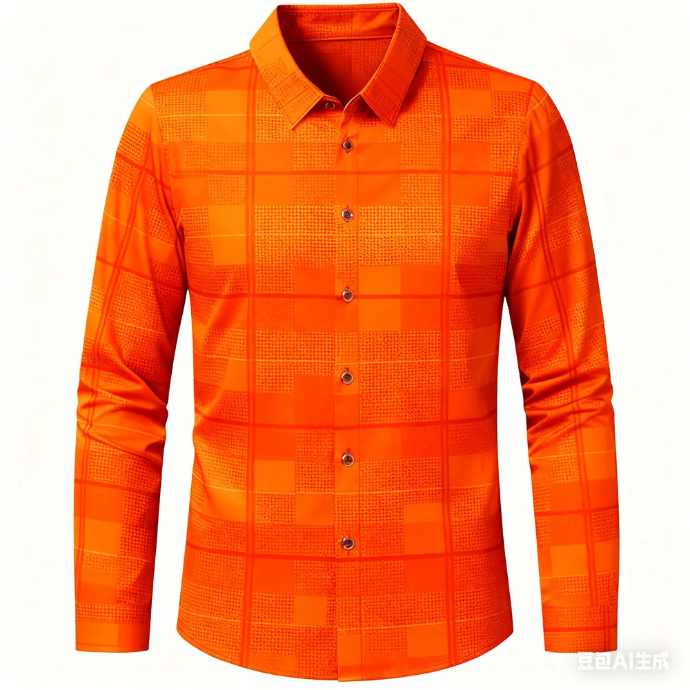 

Men's New Red Yellow Orange 3D Printed Hawaiian Beach Shirt Long Sleeve Shirt for Men Cowboy Shirts for Men Gym T-shirt Man