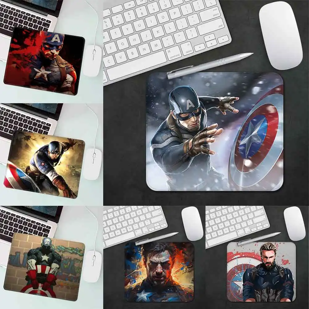 Marvel  Captain America Gaming Mouse Pad XS Small Mousepad For PC Gamer Desktop Decoration Office Mouse Mat Deskmat Rug