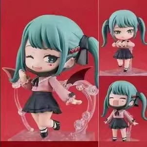 Hatsune Miku Vampires Anime Action Figure Pvc Model Toys Anime Figure Display Decoration Garniture Q Version Doll  Detachable