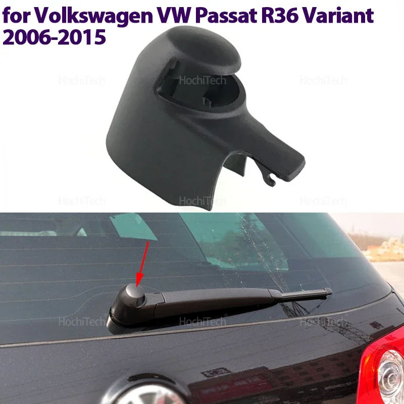 Windshield Windscreen Rear Wiper Arm Washer Cover Cap Nut Cap for Volkswagen VW Passat R36 Variant 2006-2015 6Q6955435B