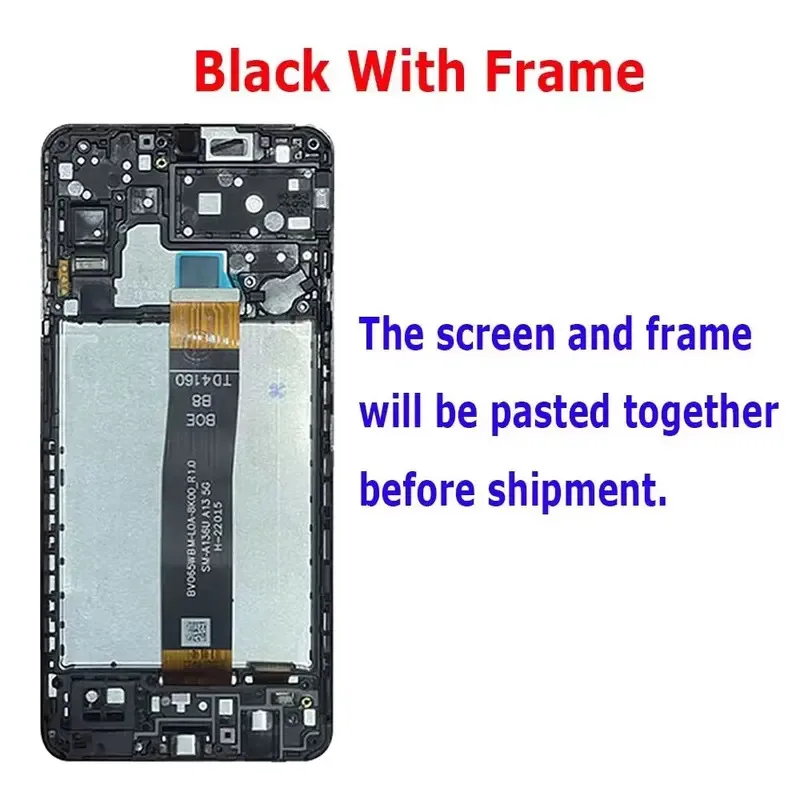 Para samsung galaxy a13 4g a137 display lcd sensor de tela toque digitador assembléia substituição 6.5 “a13 5g a136b lcd