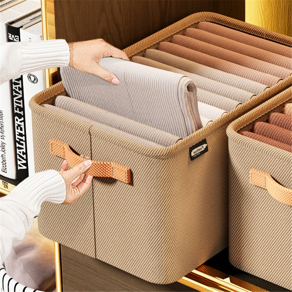 Clothes Organizer Trousers Clothes Jeans Storage Box Wardrobe Clothes Organizer Underwear Bra Socks Artifact Compartment Box