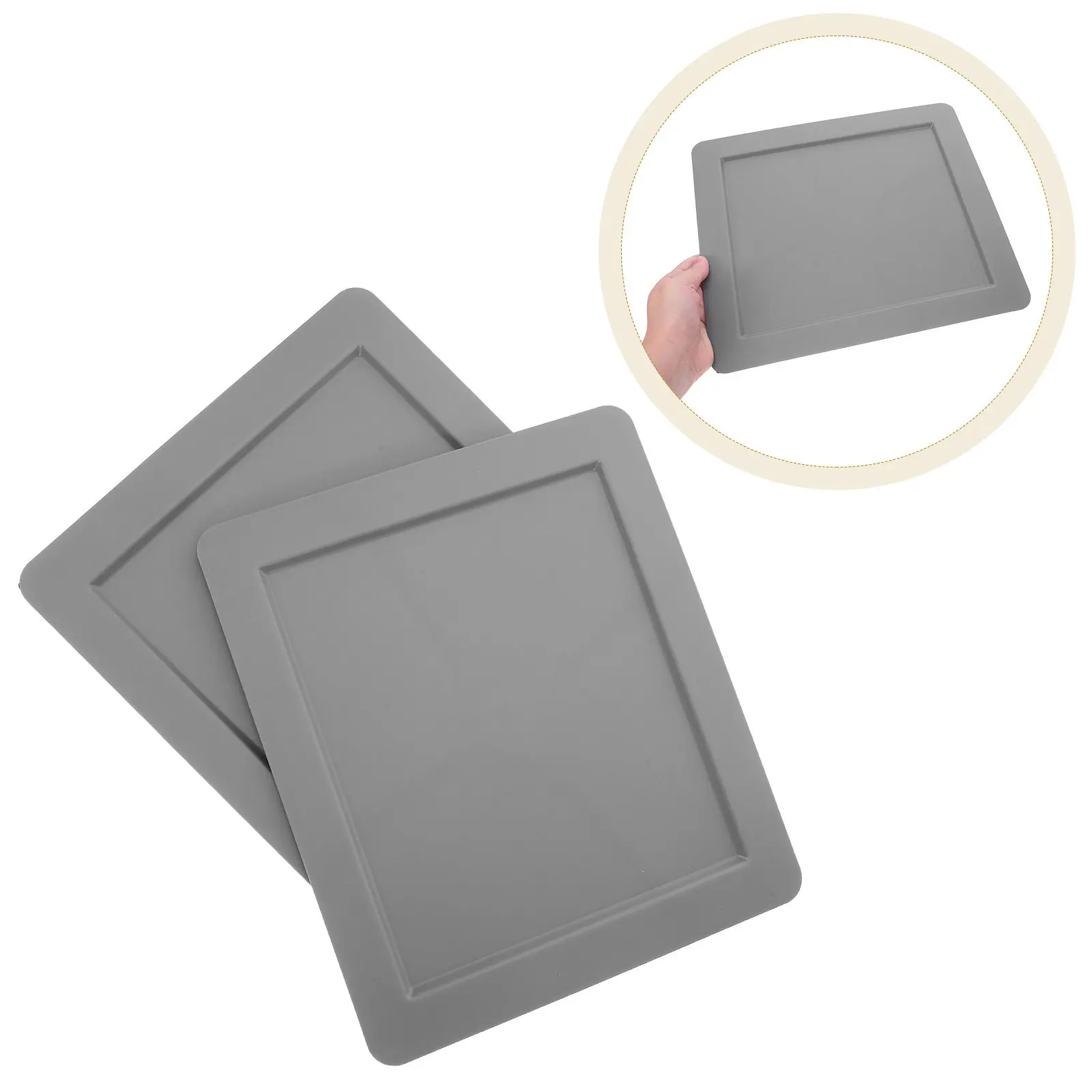 

Набор из 2 форм для выпечки для детской игровой кухни - Реалистичные имитационные формы для духовки для детей - Легкий набор посуды для интерактивных игр в приготовление еды