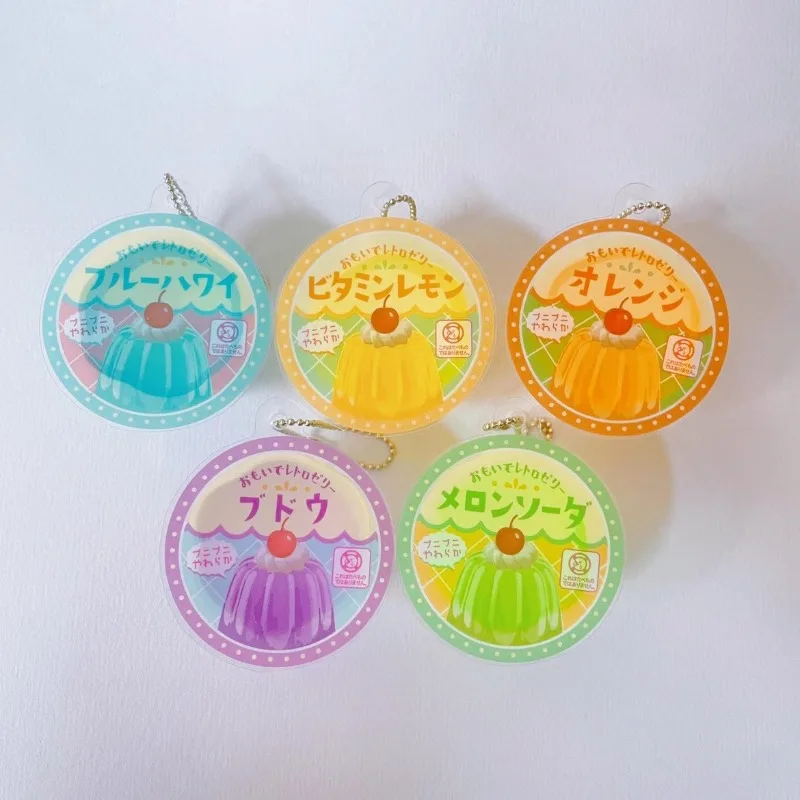 Original J.DREAM Gashapon Figure Anime Cute Mini Pudding Jelly Pendant Keychain Kawaii Capsule Toys Gift