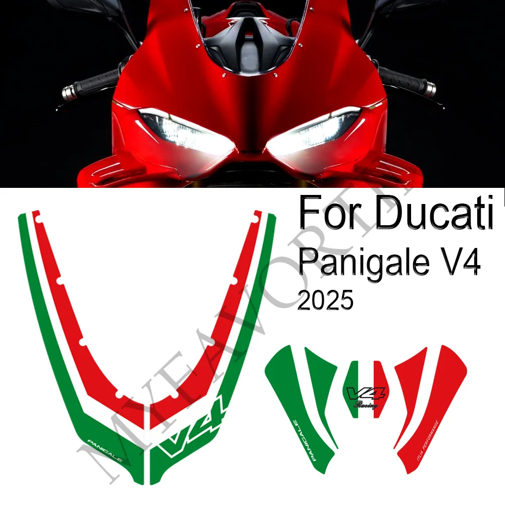 

Motorcycle For Ducati Panigale V4 S V4S Protector Tank Rear Behind Front Fairing Fender Stickers Decals 2025