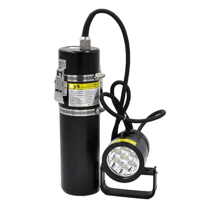 Long Lasting Scuba Canister Dive Torch Rechargeable Under Water Deep Sea Cave Diving LED Flashlight Submersible Lights