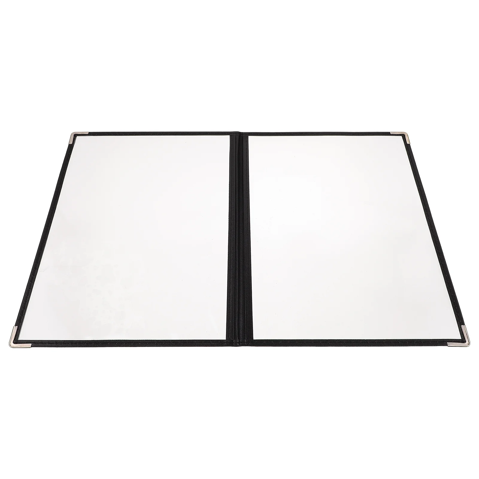 1 Stück PVC-Menü-Abdeckungsordner, transparenter Loseblatt-Ordner für Menüs, Rezepte, Aufbewahrung, robustes, flaches Design, leicht zu reinigen, platzsparend