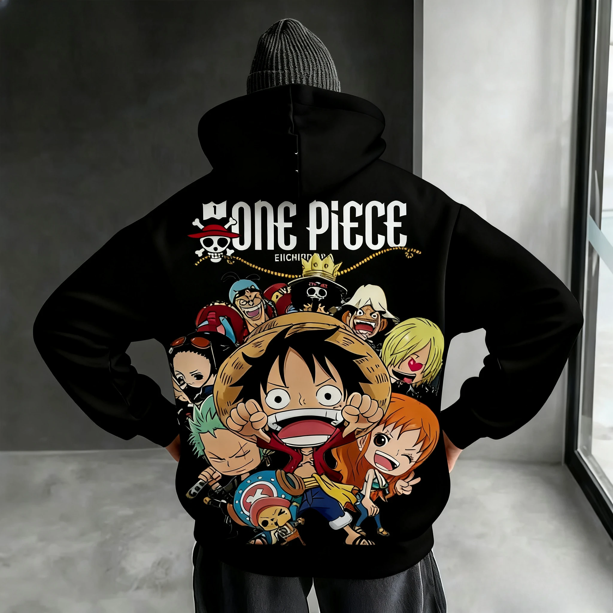 Een Stuk Japanse Anime Print Hoodie Mannen Vrouwen Een Stuk Grafische Hoodies Lange Mouw Sweatshirt Y2K Harajuku Kleding