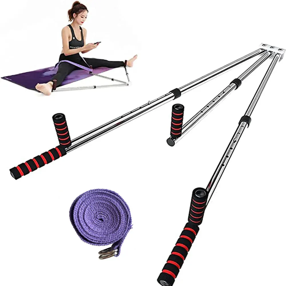 3 Bar Leg Stretcher Adjustable Split Stretching Machine Stainless Steel Home Yoga Dance Exercise Flexibility Training Equipment