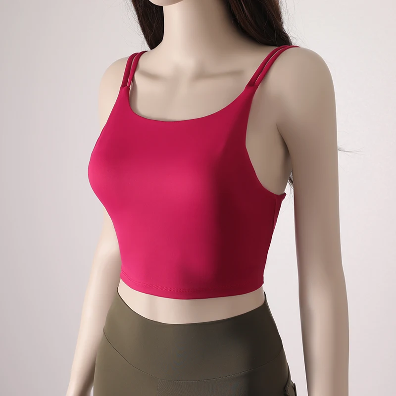 

Привлекательные высокопрочные женские спортивные бюстгальтеры с подкладками, U-образный вырез, витая спина, полый бюстгальтер для йоги