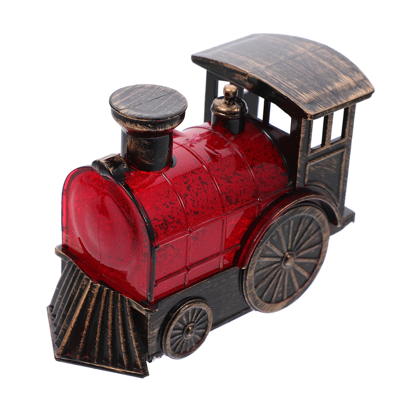 

Led Night Light Christmas Train Decor Delicate Desktop Adornment Vintage Xmas Ornament Home Holiday Decoration Gift Party