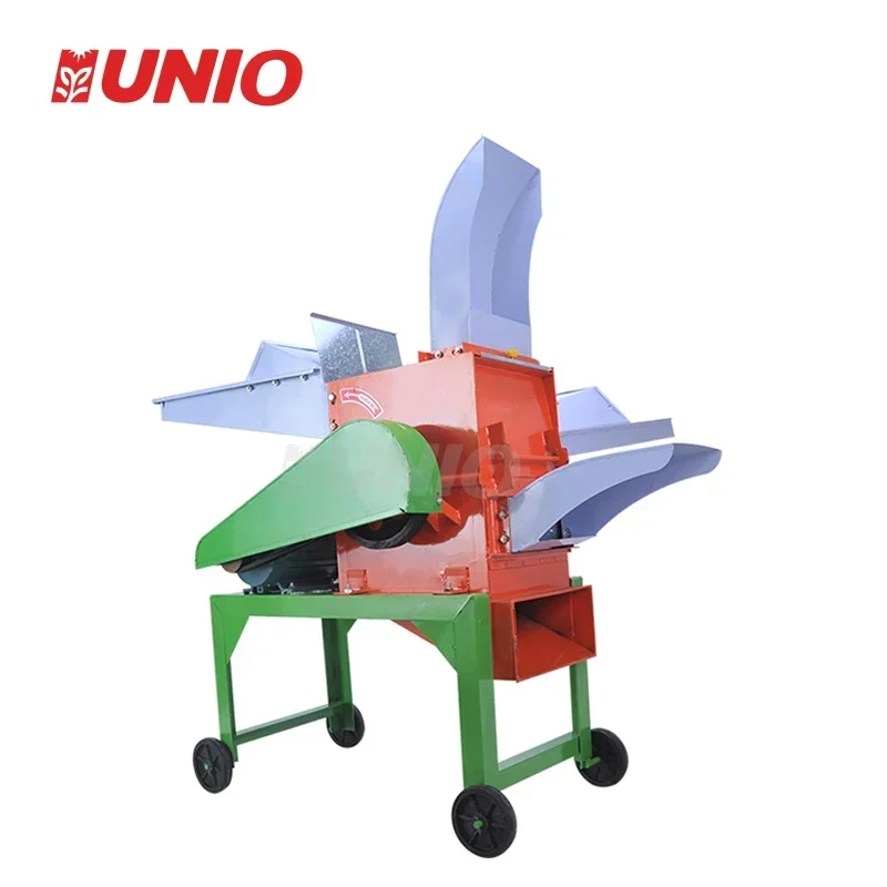 Farm Equipment Electric Animal Feed Rice Straw Hay Shredder Mini Chaff Cutter Machine