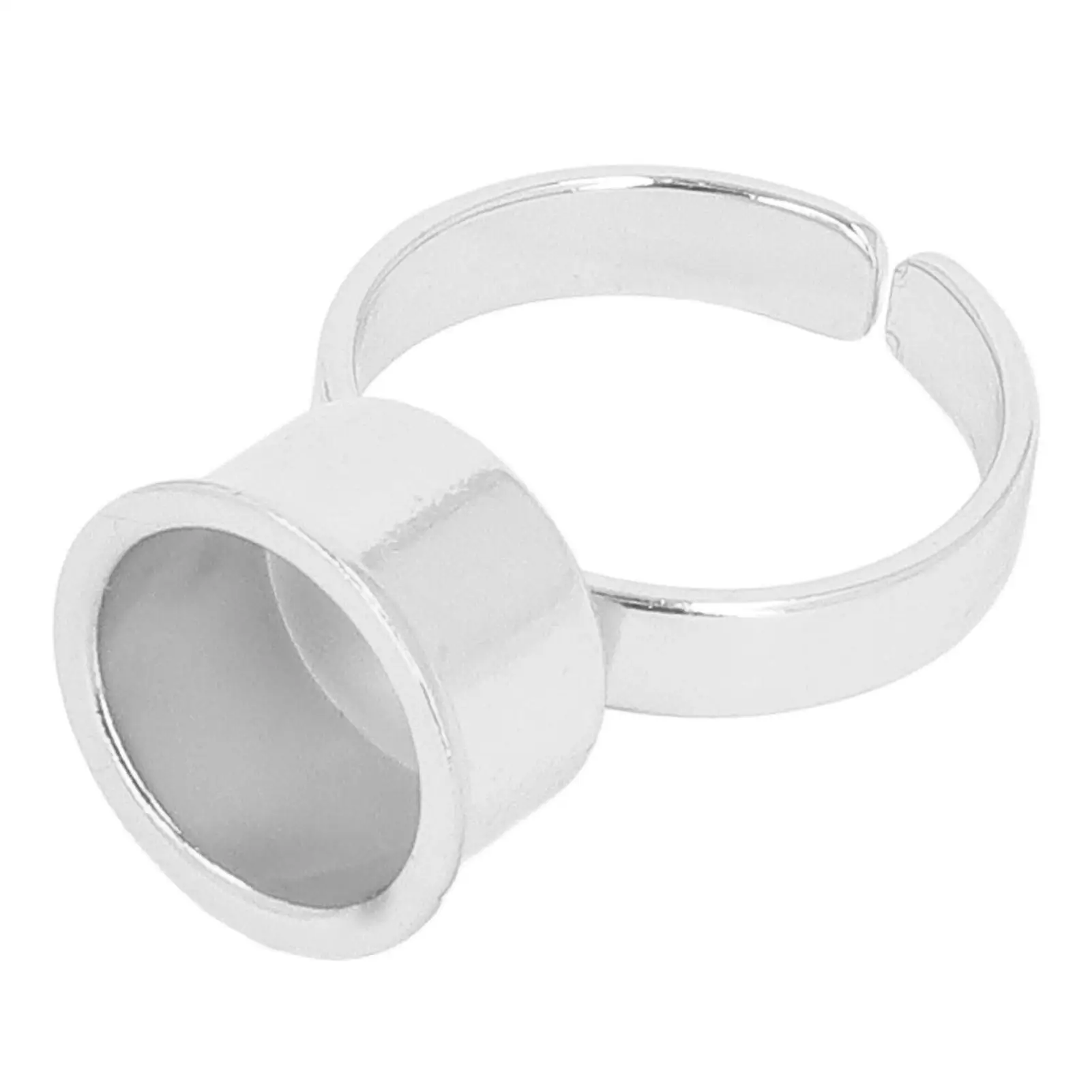 5pcs Stainless Steel Tattoo Ink Ring Cups for Eyebrow Lip Microblading & Eyelash Extension Glue Holder