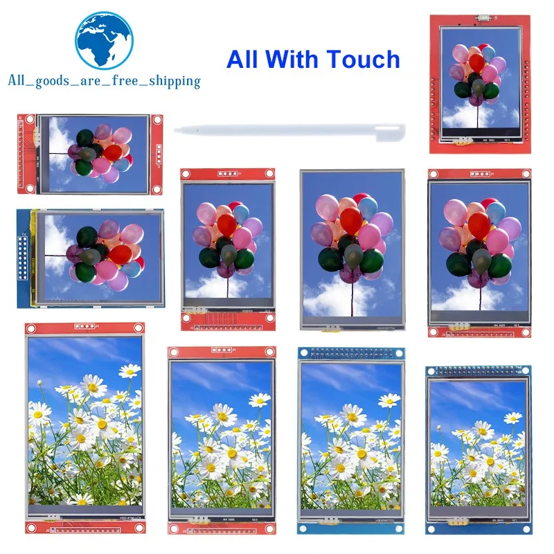 2.4/2.8/3.5/4.0Inch SPI TFT LCD Screen Colorful Touch Display Module Interface SPI ILI9341 ILI9488 480*320 240*320 For Arduino
