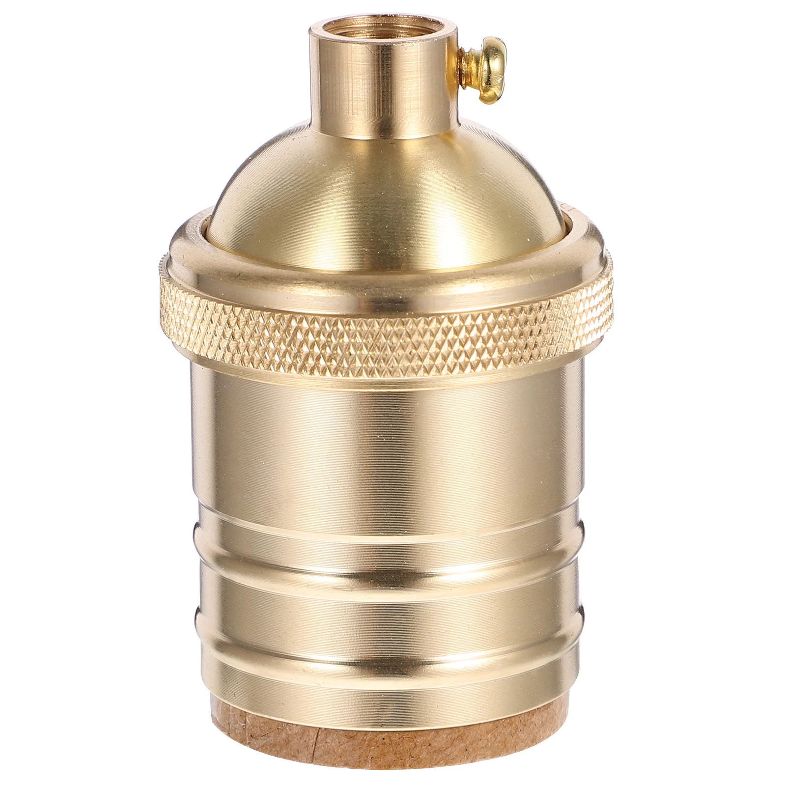 

1pc Vintage Copper Socket E26/E27 Metal Bulb Holder With Knob Retro Light Socket For Ceiling Lamp Lamp Accessories