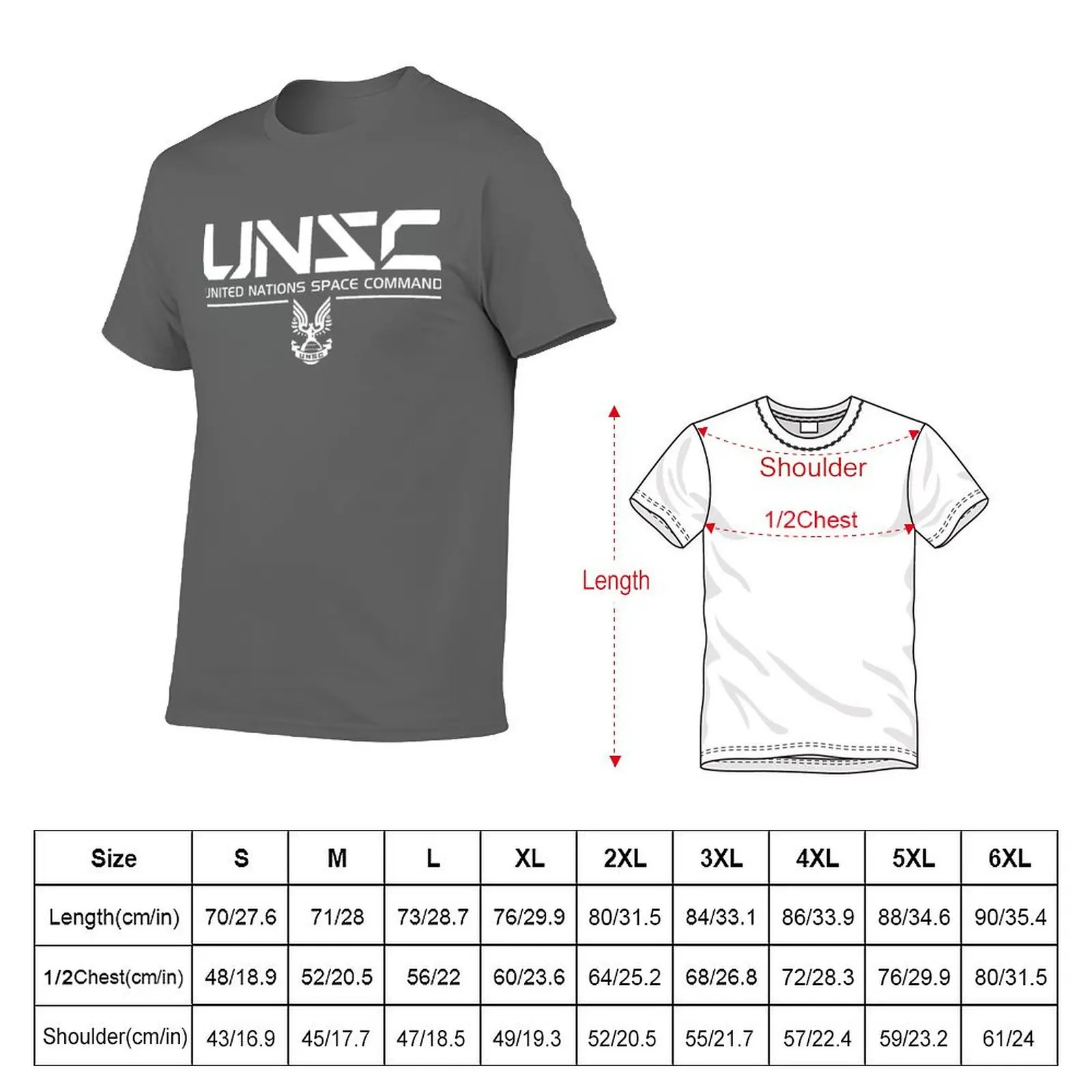UNSC Shirt White T-Shirt man t shirts for men cotton t shirts man 100% t shirts for man cotton T-Shirt