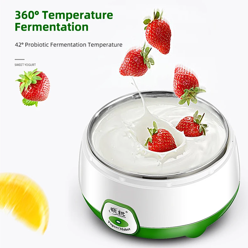 220V Elettrico Automatico Yogurtiera Multifunzionale Termostatico Macchina Per Yogurt Riso Vino Natto Macchina Fodera In Acciaio Inox