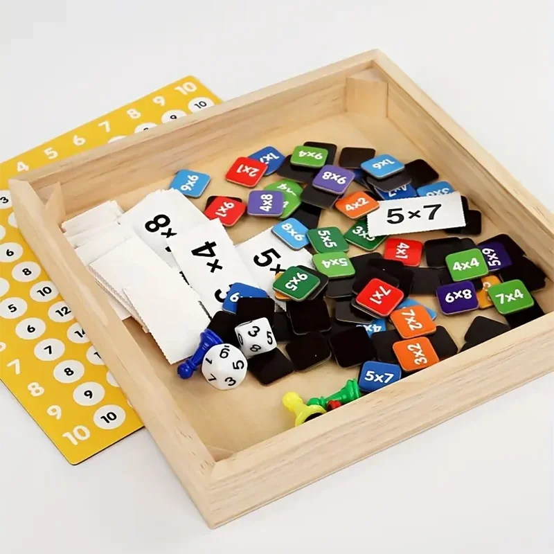لوحة مغناطيسية الضرب للأطفال لعبة الرياضيات المعرفية للأطفال لعبة معرفية تعليمية لألعاب مونتيسوري المبكرة