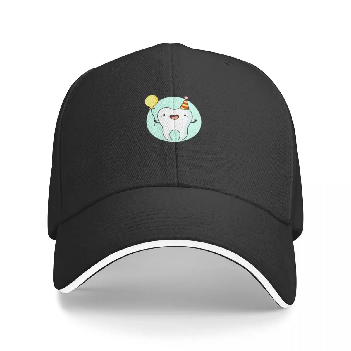 

Party Enamel Funny Tooth Puns Baseball Cap Icon Snap Back Hat Men Caps Women's