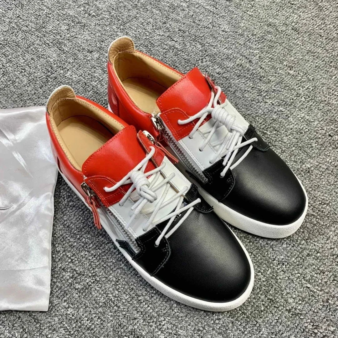 New Fashion Casual Sneakers for Men Brand Designer Women Tennis shoes Luxury Real Leather GZ Loafers Sports shoes 35-48 G0222