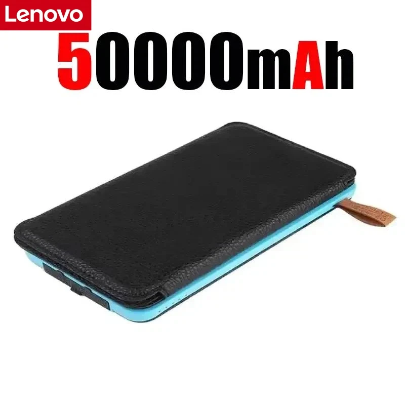 Lenovo 500000mAh Solar Powerbank 120W Grote Capaciteit Supersnel Opladen Externe Batterij met Zaklamp voor iPhone Huawei 2026