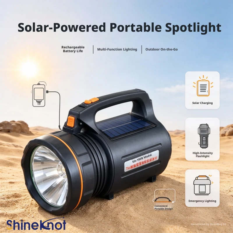 SHINEKNOT Security Patrol Emergency Waterproof Digital Light Outdoor Multi Functional Portable Lighting With High Power