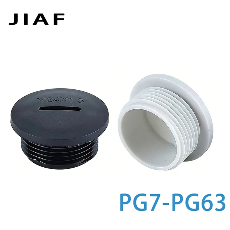 10 Pezzi Tappi per Fori in Nylon Impermeabili IP68 PG7 PG9 PG11 PG13.5 PG16 PG21 PG29 PG36 PG48 PG63, Tappi di Chiusura in Plastica Neri