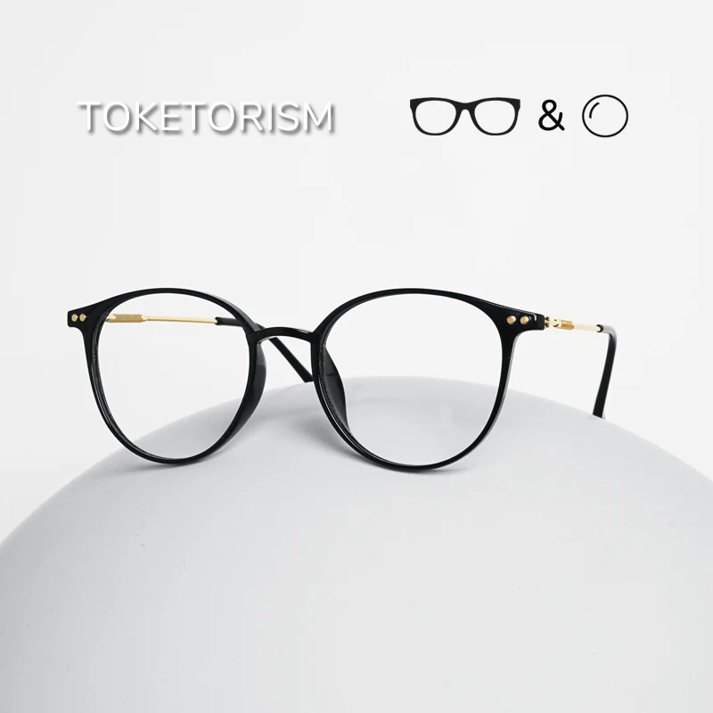 Toketorism Women's Reading Glasses Fashion Anti Blue Eyewear For Computer Prescription Eyeglasses