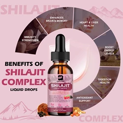 Beworths Ashwagandha & Shilajit Complex Liquid Drop Support Brain, Heart & Liver Health Enhance Memory Immune System Antioxidant