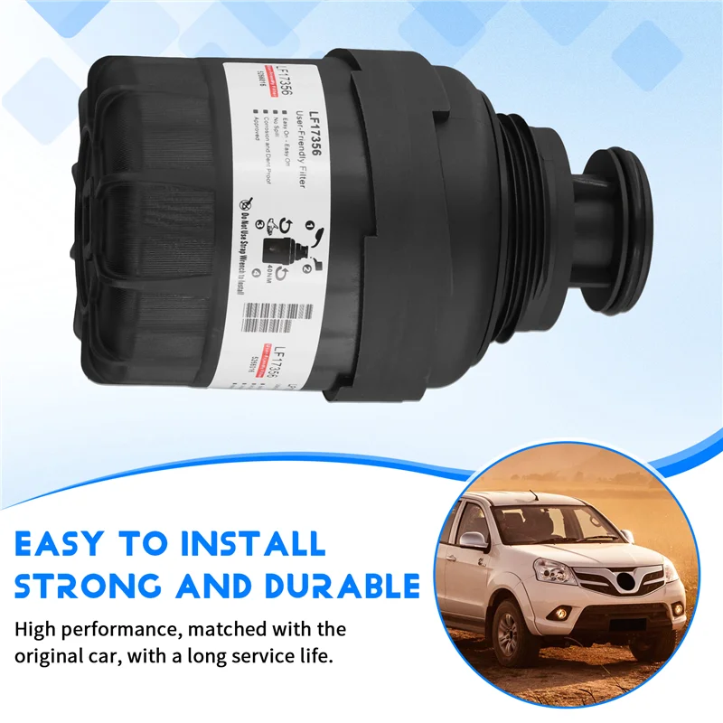 Leading-LF17356 Oil Filter For Cummins 5266016 ISF 2.8L For Foton Tunland 4X4 QSF 2.8L Engine Fuel Water Separation Filter - view 4