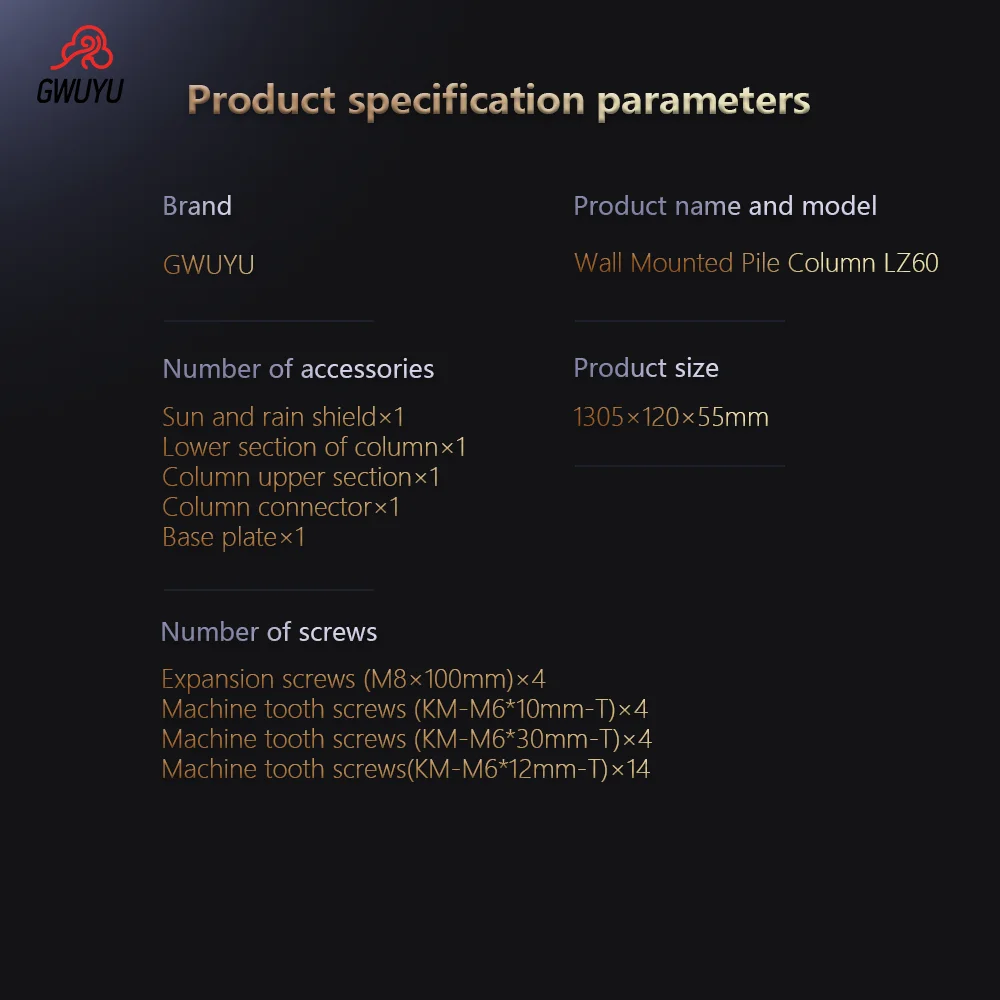 GWUYU EV شحن حامل الركيزة حامل سهل التركيب العالمي EV شحن تصاعد القطب سبائك الألومنيوم Evse عمود الوقوف