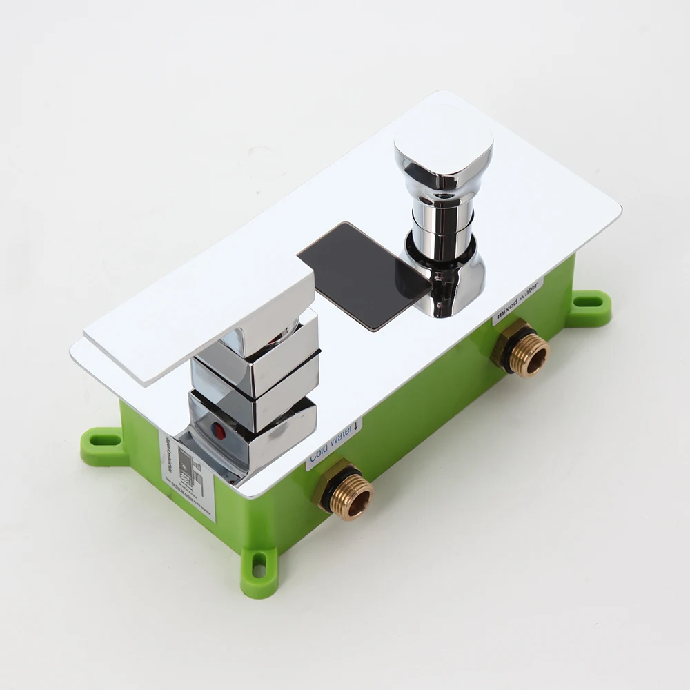 KEMAIDI صنبور دش الحمام مع شاشة ديجيتال نظام دش الحمام 2-وظائف خلاط رقمي الصنابير النحاس LED دش مجموعة