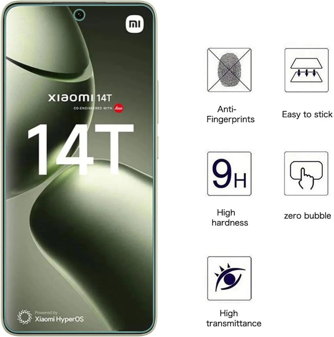 

HD Full Cover Tempered Glass For Xiaomi 14T/14T Pro Film