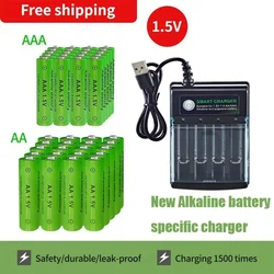 Original Rechargeable Battery 1.5V AA +AAA+Charger for Computer Clock Radio Video Game Digital Camera AA AAA