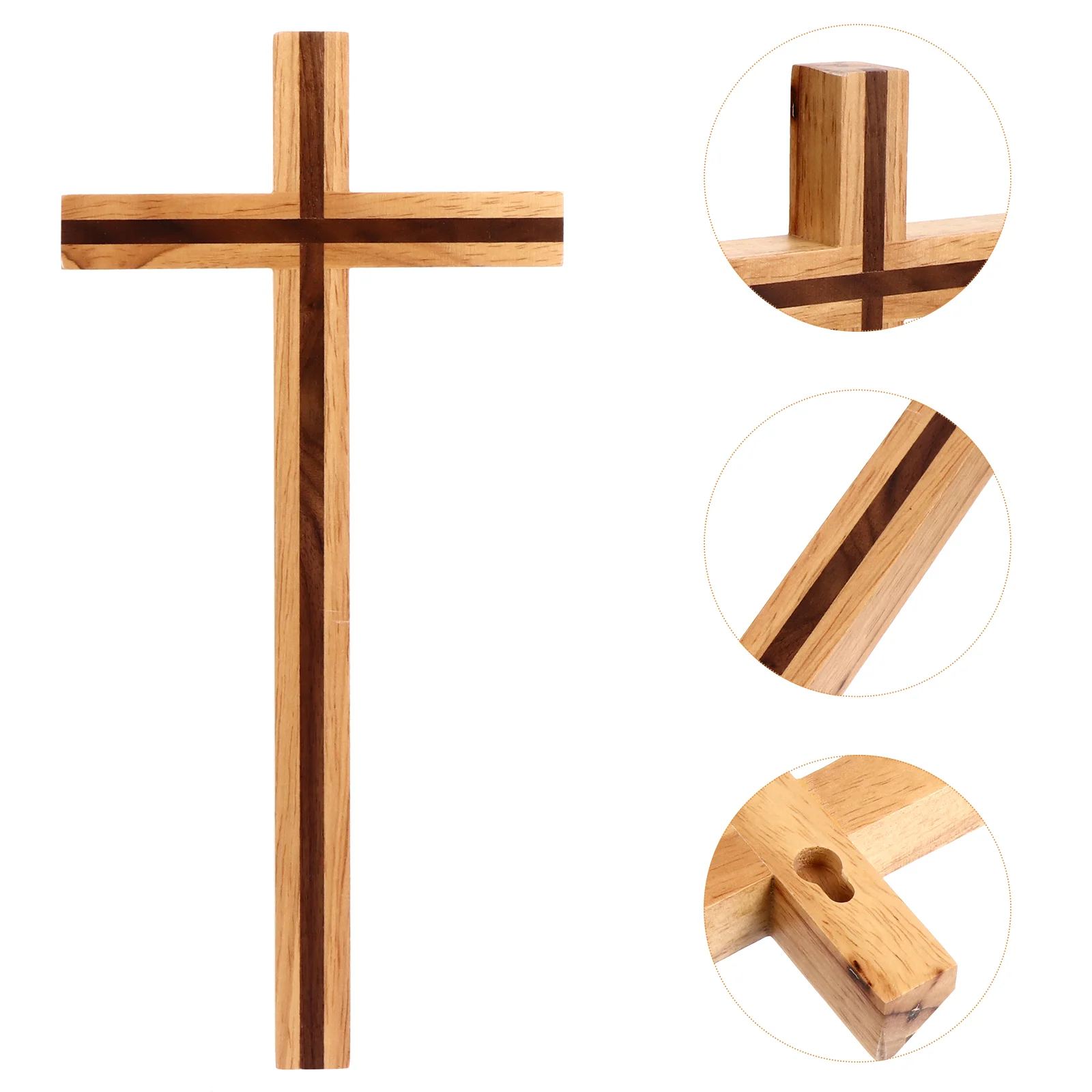 

Wooden Cross Office Decor Solid Pendant Decorate Church Crafts Hanging Ornament Christian