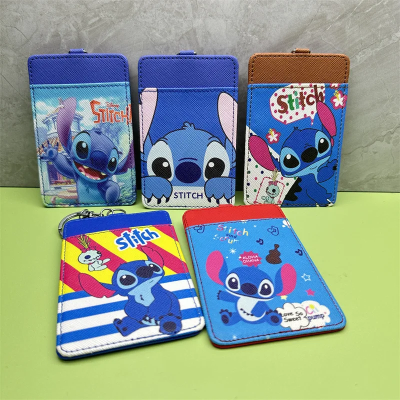 12pcs/lot Disney Stitch Pencil Case Kawaii Card Holder Coin Purse Stationery Pouch School Supplies