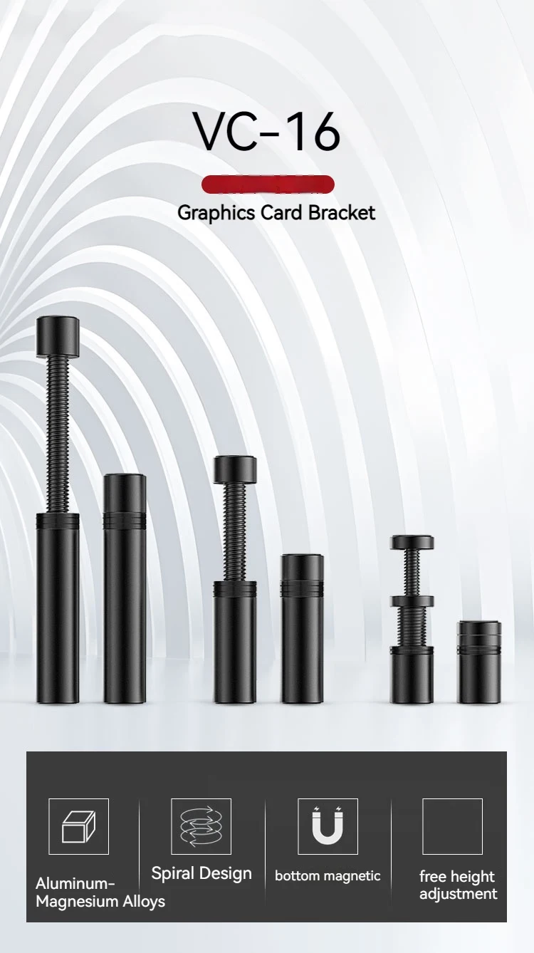 Grafikkarte Unterstützung GPU Halterung Magnetische Schutz Grafikkarte Halter Stehen Grafikkarte Klammer Computer Desktop Zubehör – Detail 1