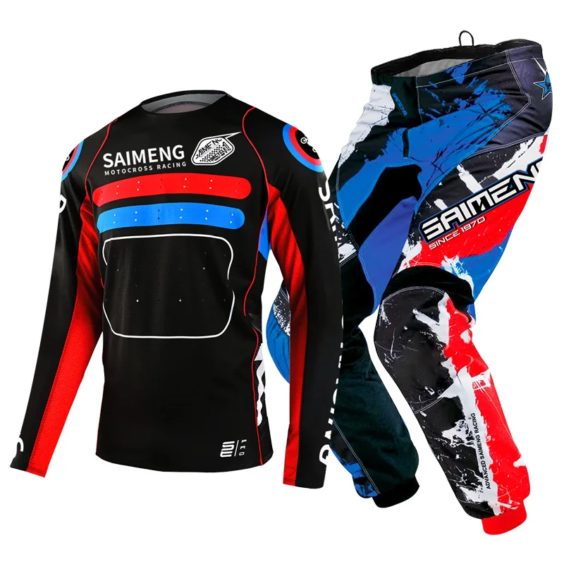 

motocross gear set child boy girl 5 6 7 8 9 10 11 12 13 14 15 years old Off-road Combo jersey and pants for Kids racing MX MTB