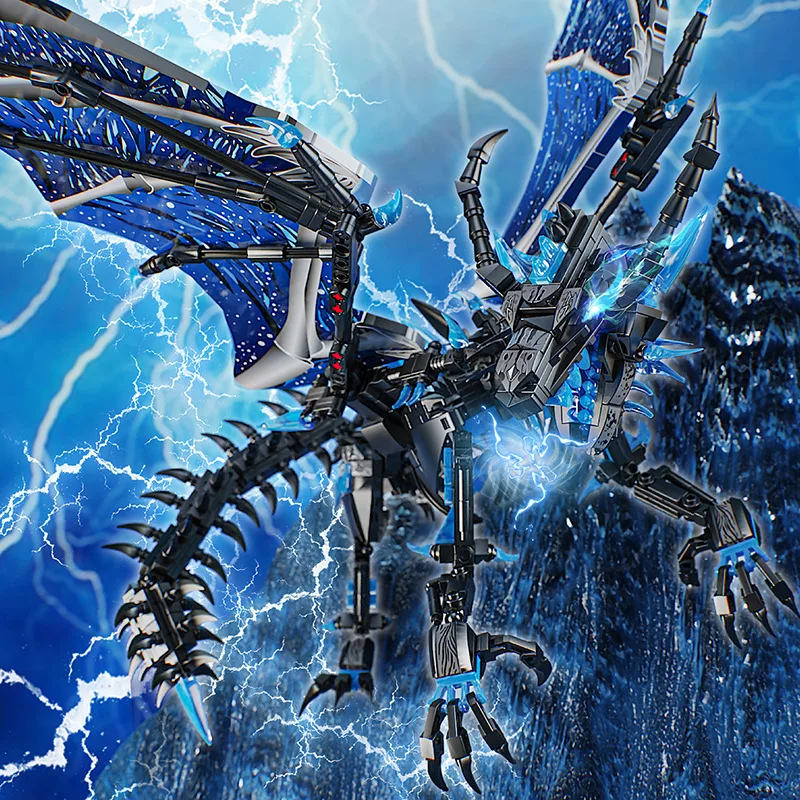 

1607PCS Dragon Master Model Building Blocks Set Building Blocks Bricks Collection Model Educational Toys Christmas Gifts
