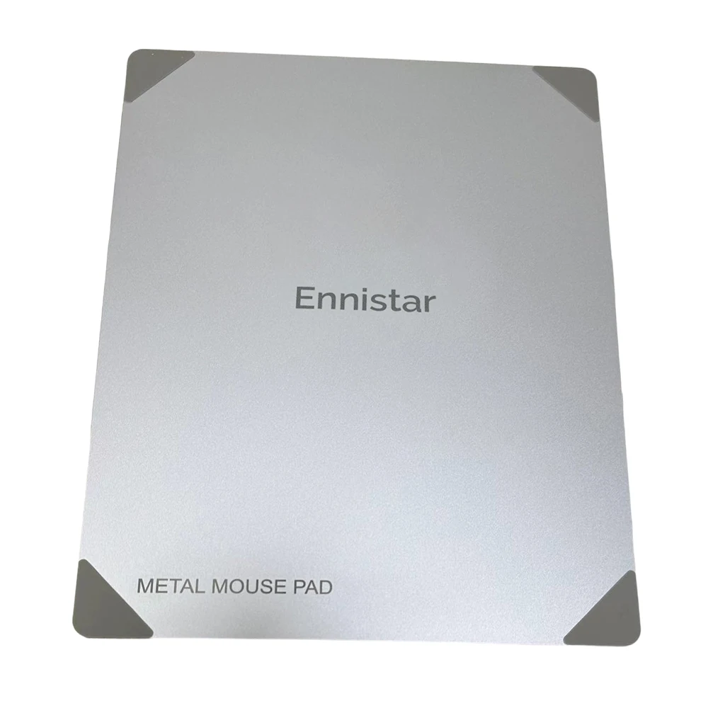 Ennistar Mouse Pads, Aluminum Mouse Pad with Non-Slip Rubber Base and Micro Sand Blasting Alloy Surface for Fast and Accurate Co