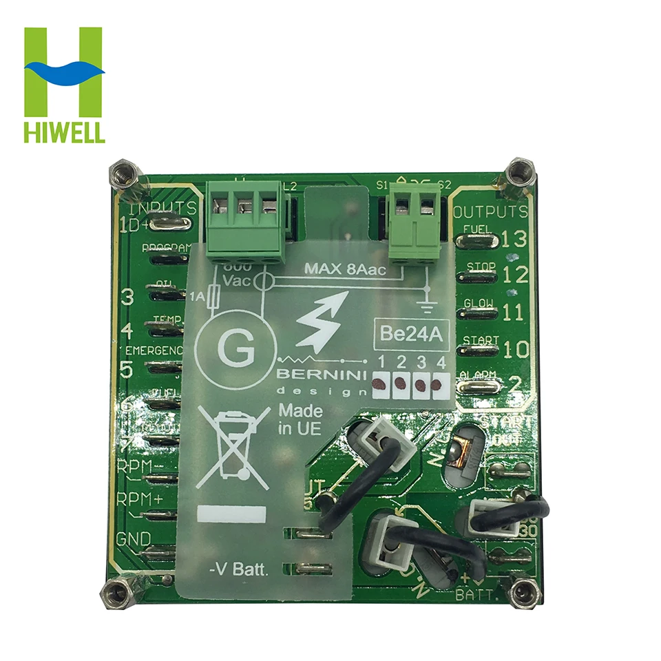 Imagem -04 - Controlador Gerador Diesel Be24a Módulo de Controle do Motor Substitui Be23 para Motores Be24a Feito na Itália