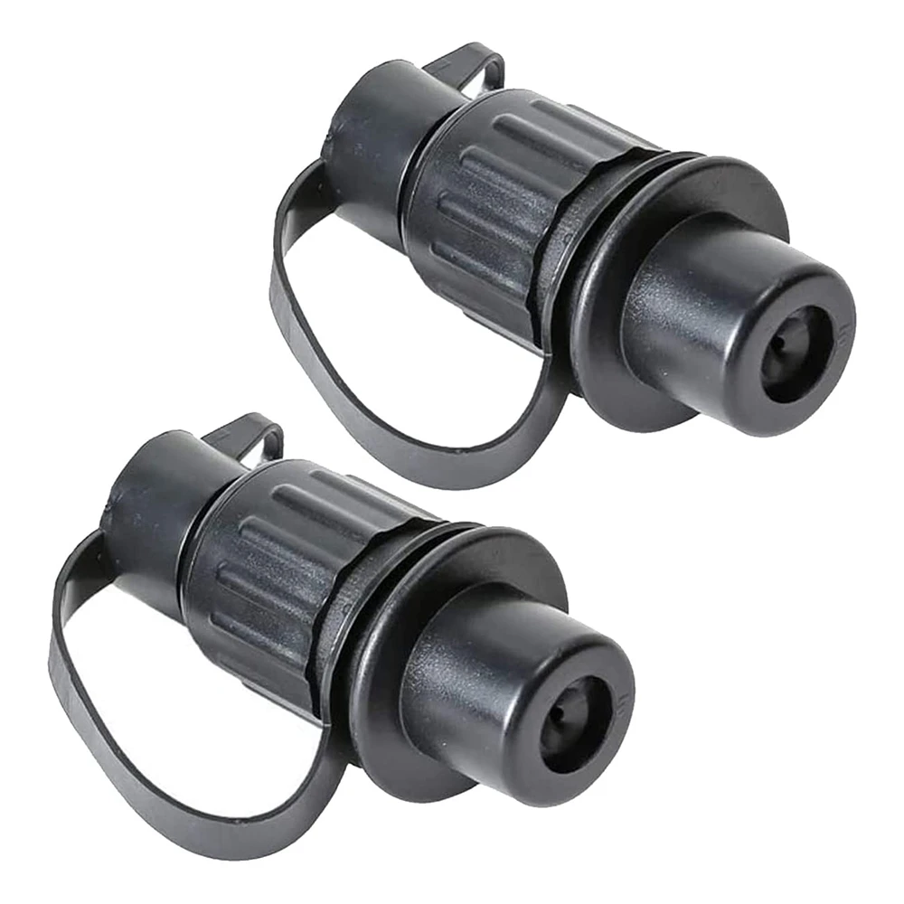 2Pcs Car 3 Hole Trailer Plug Trailer Adapter Truck Interface Motorhome Power Cord Socket