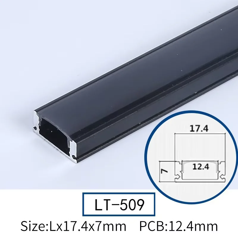 17*7mm U Style Aluminum Profile Channel Led Strip Linear Light Living Room Background Corridor Decor Cabinet Wardrobe Bar Lamp