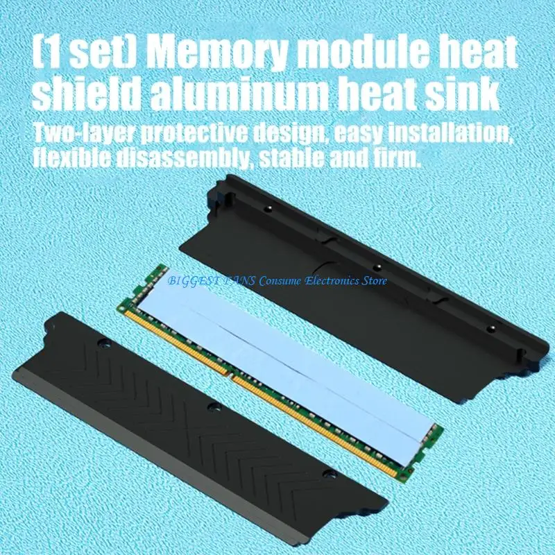 

Universal RAMs Coolers Heat Spreader For Multiple Memory Module Quick Setups