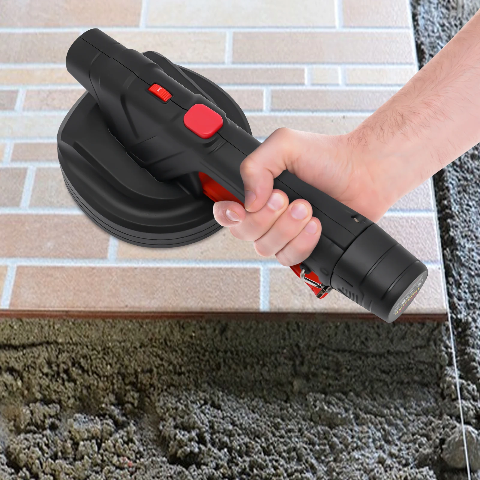 Tiling Machine Cordless Tile Tiler Anti-slip Handheld Tiles Leveling Tool 6 Speeds Adjustable